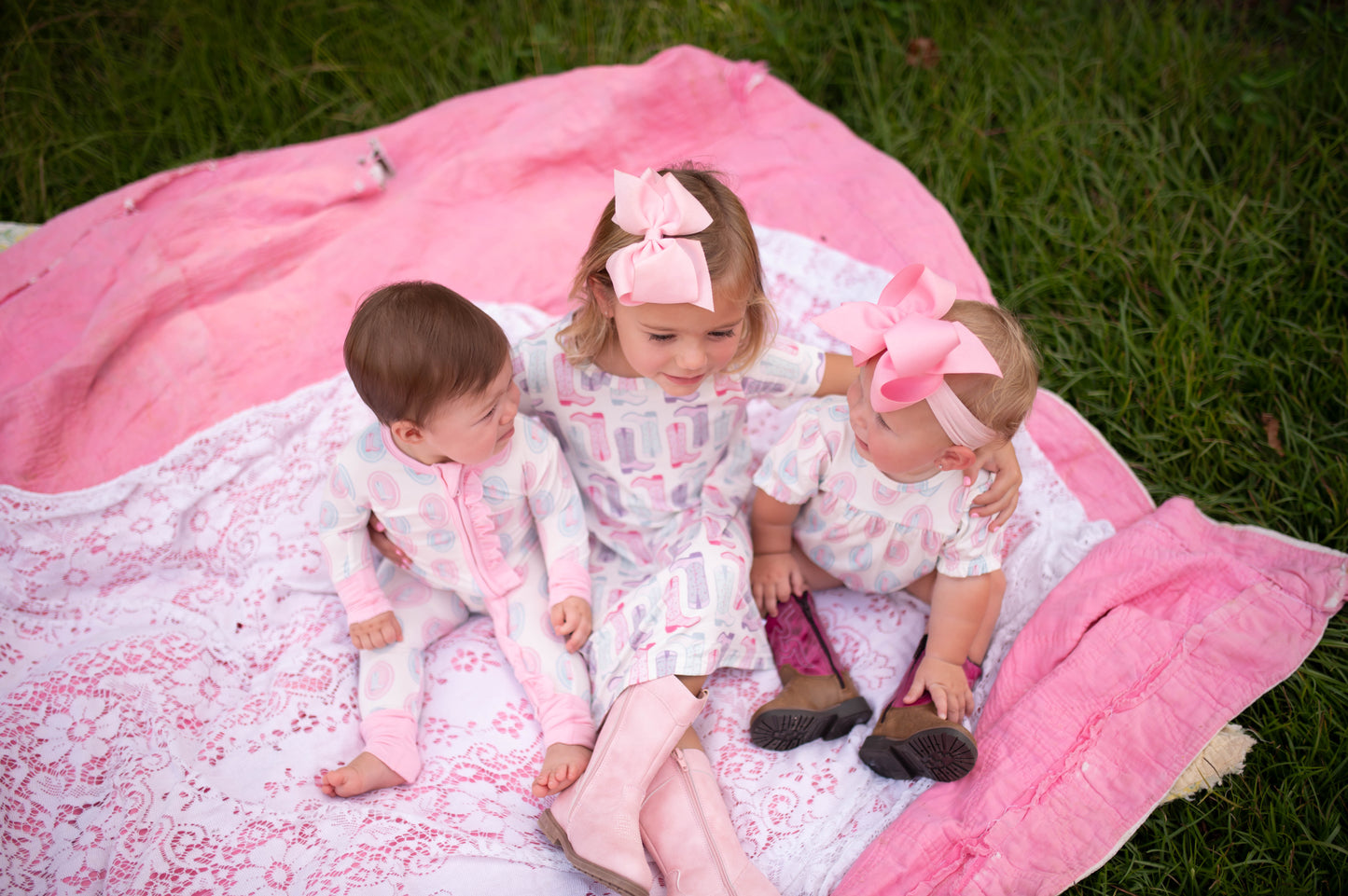 Girls Petals & Spurs Bamboo Dress