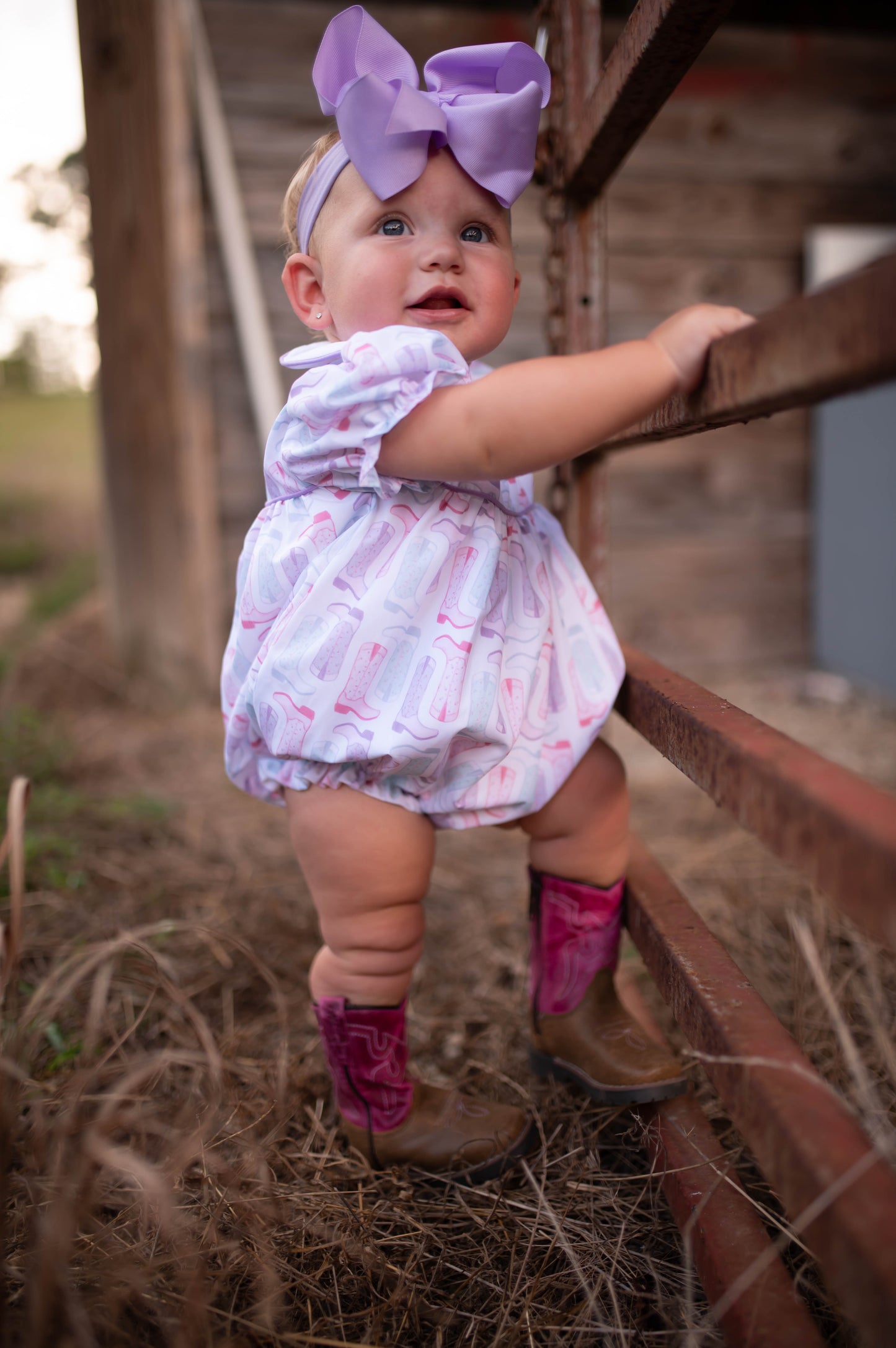 Girls Petals & Spurs Collared Bubble
