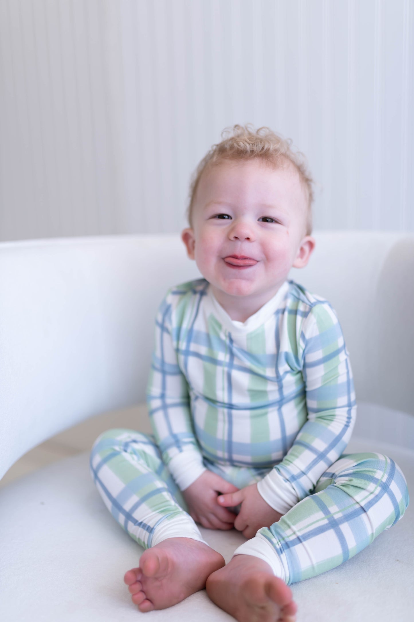 Lakeside Boys Plaid Loungewear Set