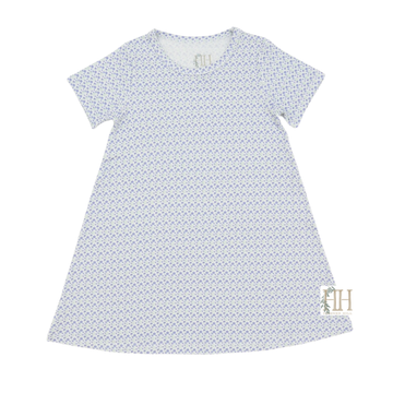 Girls Purple Poppy Bamboo Dress