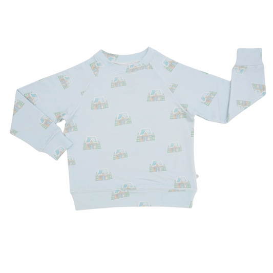 Boys Gingerbread Cottage Pullover
