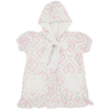 Girls Floral Diamond Hooded Bow Coverup