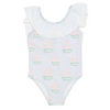 Girls Sailboat Flutter Sleeve One Piece