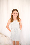 Girls Sleeveless Purple Poppy Skort Dress