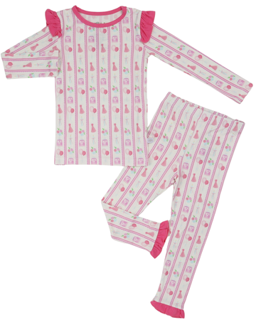Girls Ruffle HH 3rd Birthday Loungewear Set