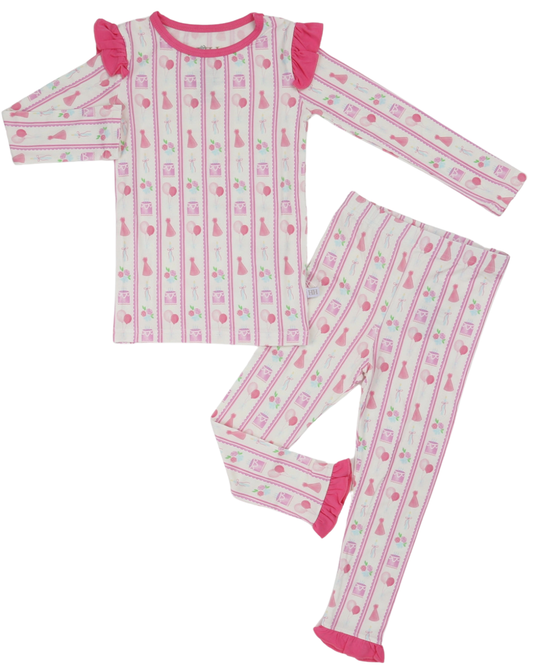 Girls Ruffle HH 3rd Birthday Loungewear Set