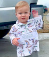 (PRE PURCHASE: ARRIVING LATE OCTOBER) Boys Smocked Plate Flyin' South Pullover