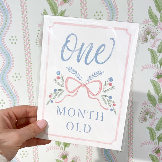 Pretty in Pink Milestone Cards - Pack of 2