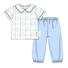 Blue Cross Peter Pan Top and Pants Set