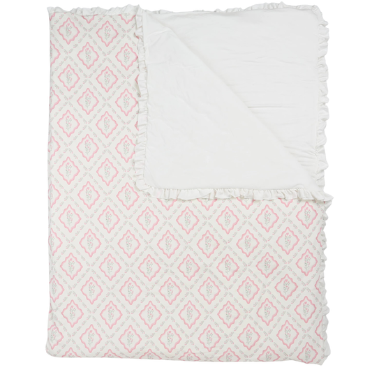 Petite Bloom Twin Size Blanket Cover
