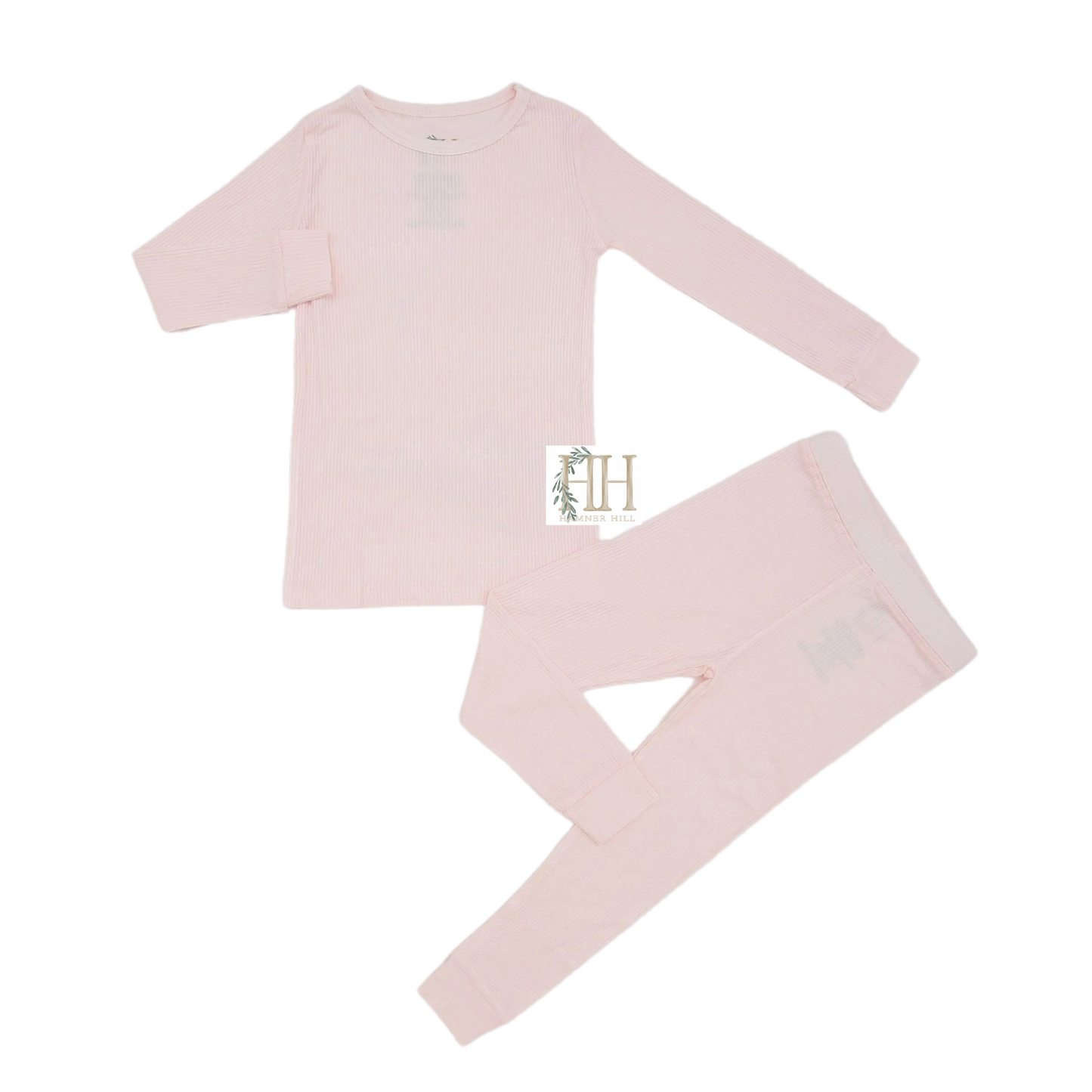 Blooming Blush Ribbed Loungewear Set