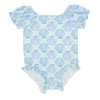 Girls Seashell One Piece Swim