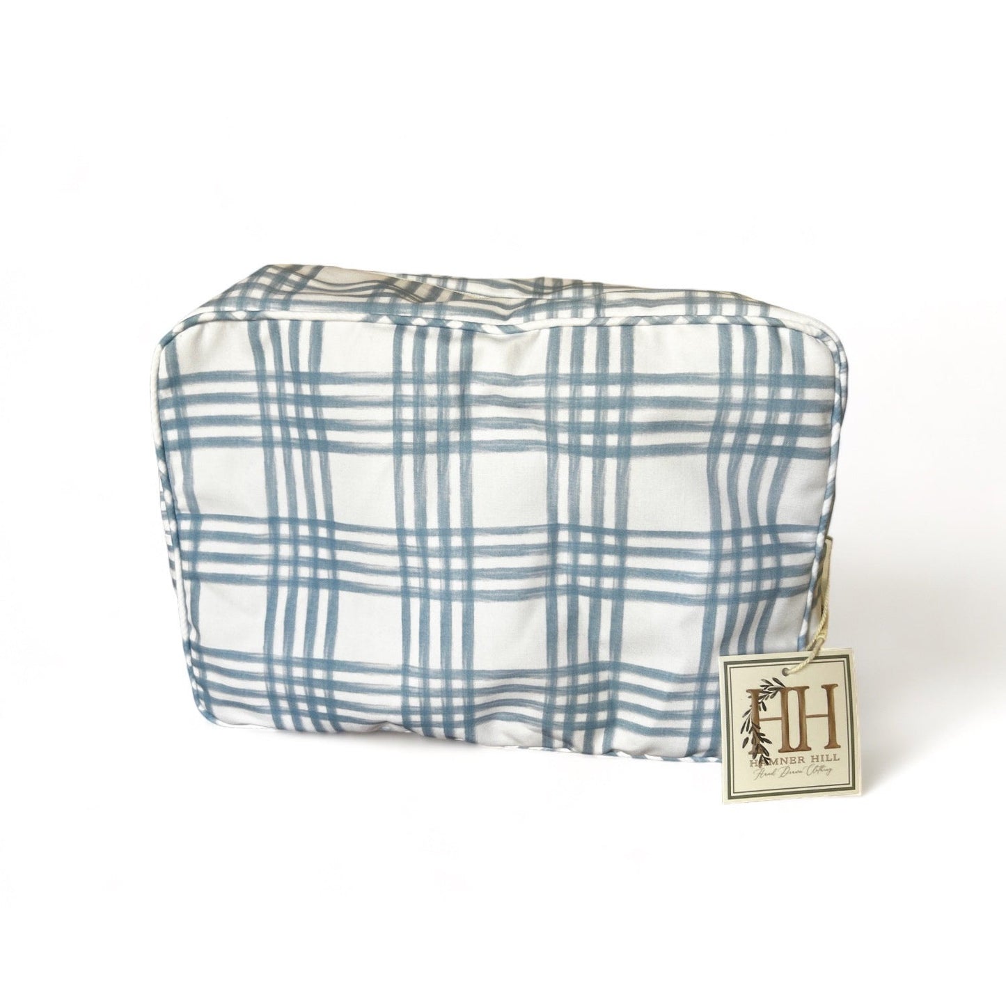 Dapper Blue Plaid Travel/Lunch Tote