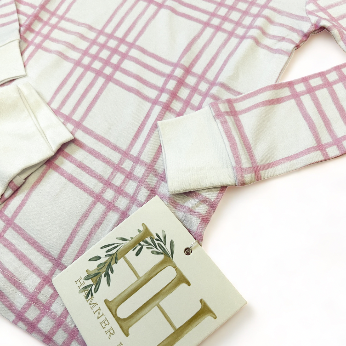 Lovely Pink Plaid Loungewear Set (OLDER FIT/STYLE)