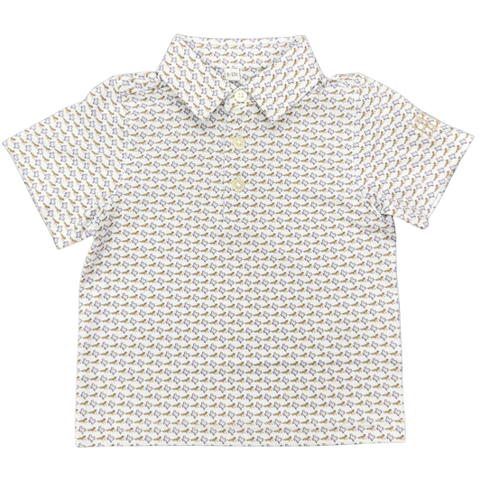 Mens Purple Toad Performance Polo
