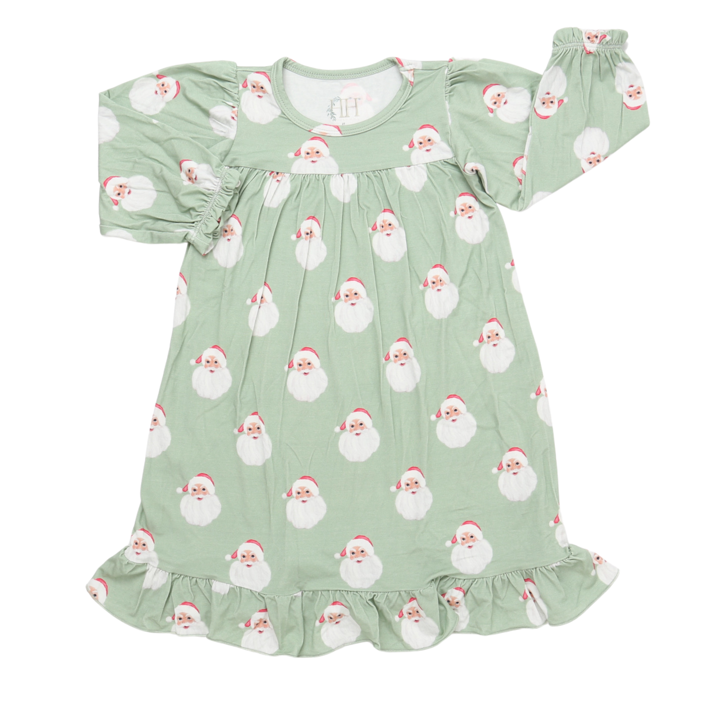 Girls Sleigh Bells Long Sleeve Nightgown