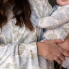 Womens Garden Party Button Down Loungewear Set