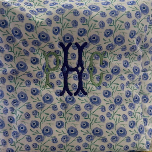 Purple Poppy Quilted Duffle Bag