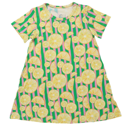 Girls Lemon Bamboo Dress