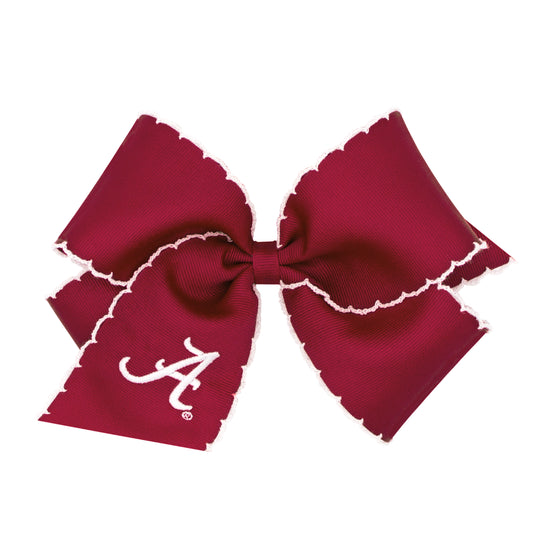 King Moonstitch Grosgrain Hair Bow - Alabama