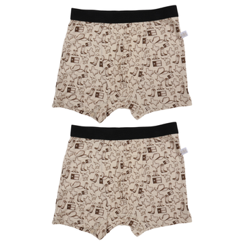 Boys Brown Wild West Underwear (Pack of 2)