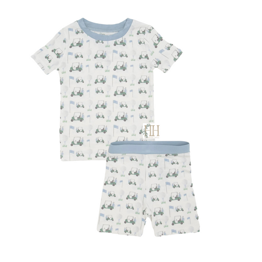 Boys Blue Finding Fairways Shorts Loungewear Set