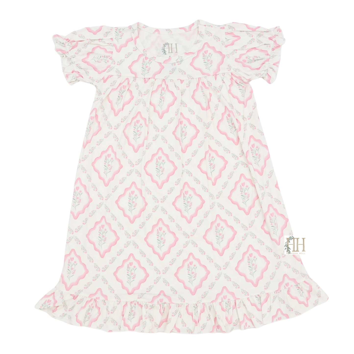 Girls Petite Bloom Floral Nightgown
