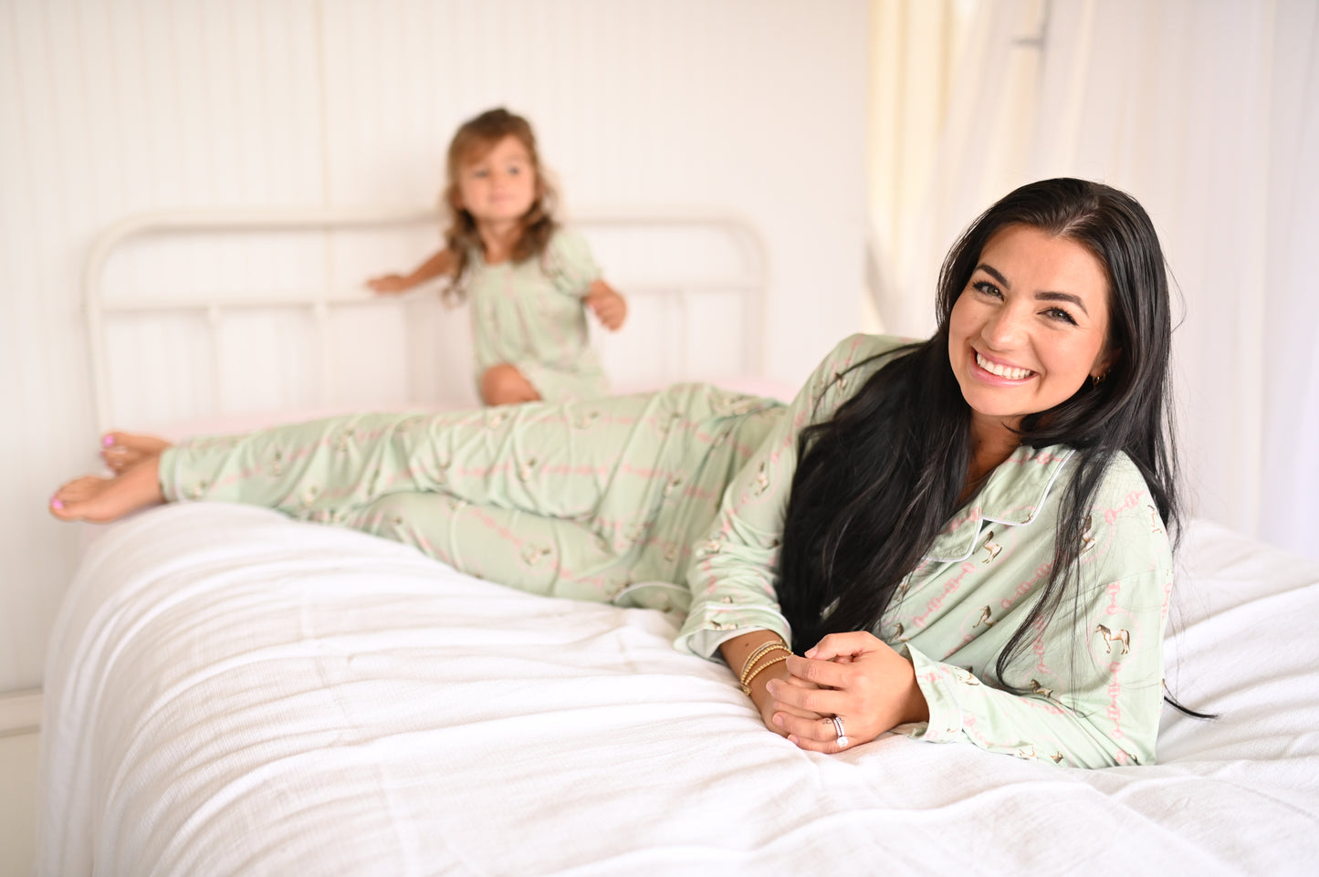 Womens Paloma Roundup LS Button Down Bamboo Loungewear Set