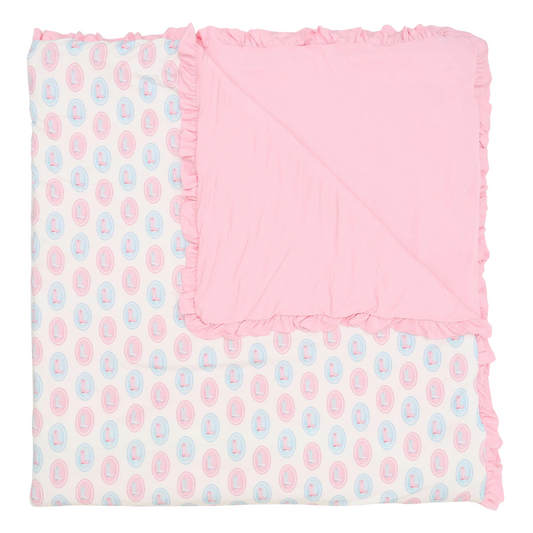 Girls Tulip Two Step Large Blanket with Ruffle