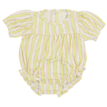 Girls Yellow Stripe Bamboo Bubble