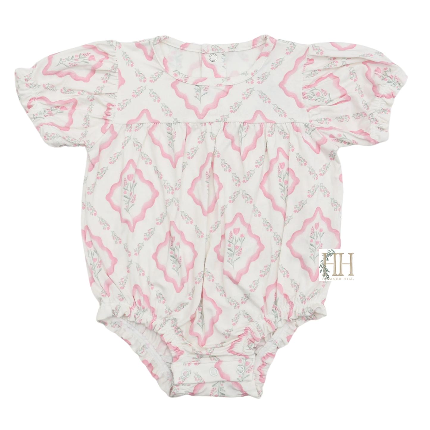 Girls Diamond Floral Bamboo Bubble