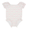 Girls Floral Heart One Piece Swim