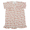 Womens Butterfly Ruffle Sleeve Bamboo Nightgown