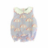 Girls Umbrella Scalloped Collar Bubble