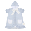 Girls Purple Poppy Hooded Bow Coverup
