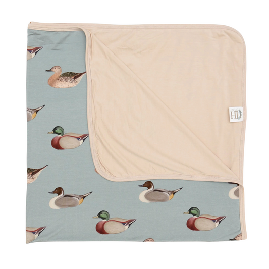 Boys Vintage Ducks Stroller Blanket