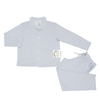 Womens Purple Poppy Button Down Loungewear Set