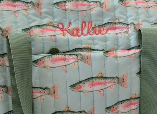 Trout Quilted Duffle Bag