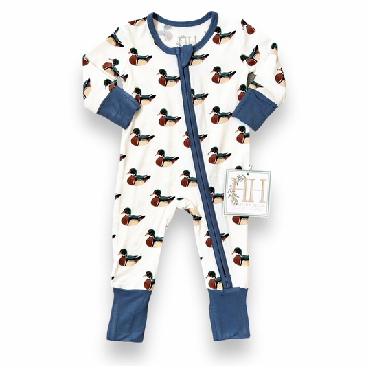 Boys Delta Timber Double Zipper Romper