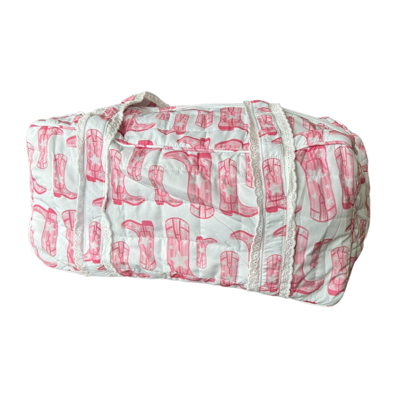 Rodeo Cowgirl Quilted Duffle Bag