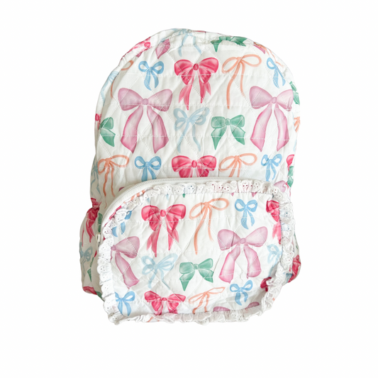 Put a Bow On It Quilted Backpack