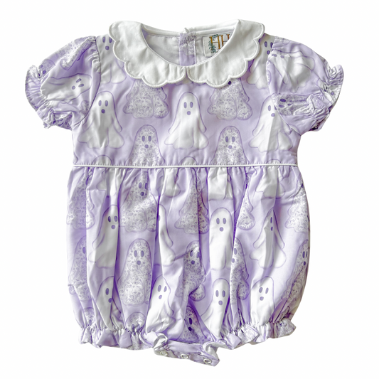 Girls Purple Floral Ghosts Bubble