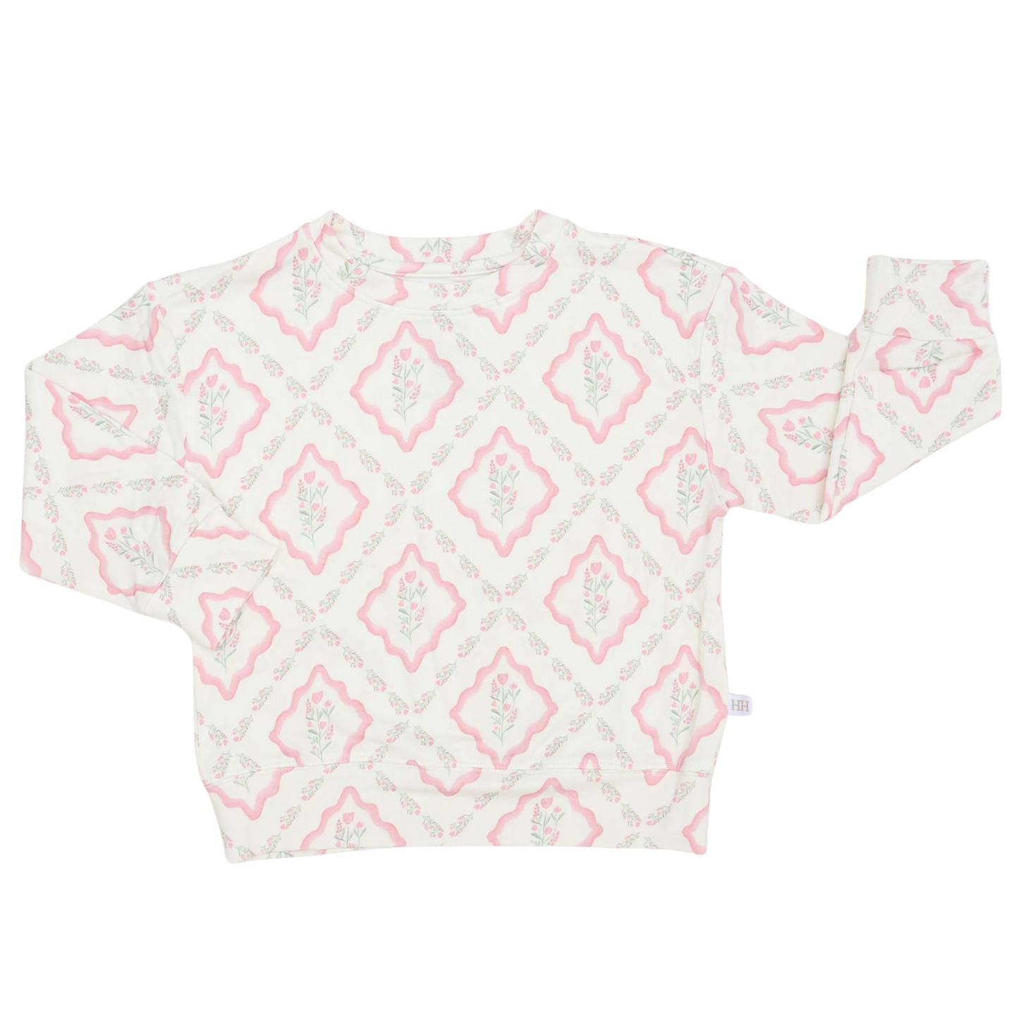 Girls Petite Bloom Pullover