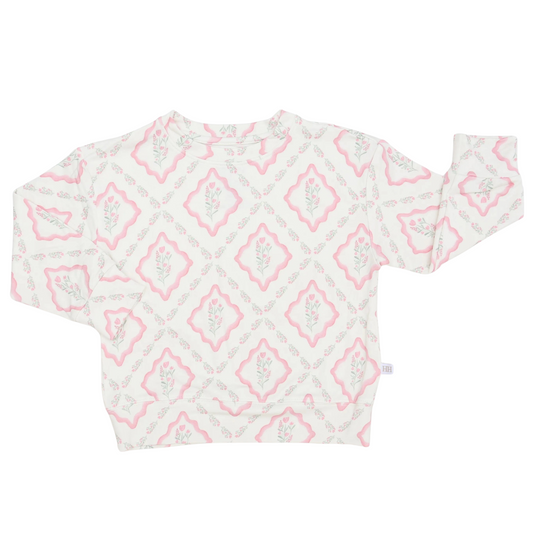 Girls Petite Bloom Pullover