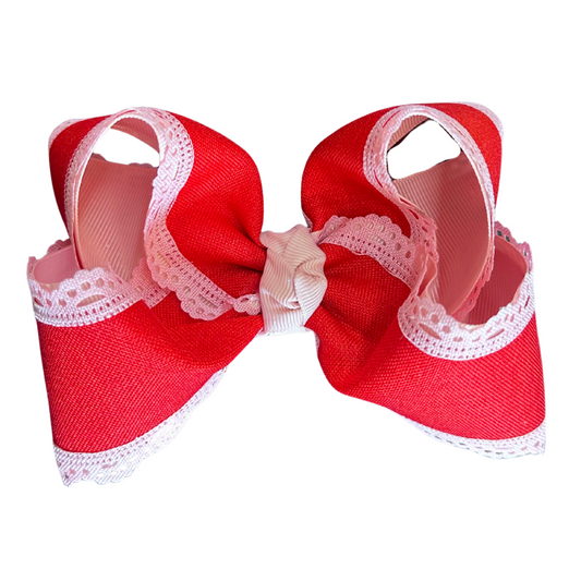 Frosted Cranberry Bow
