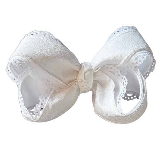 Frosted Snowflake Bow