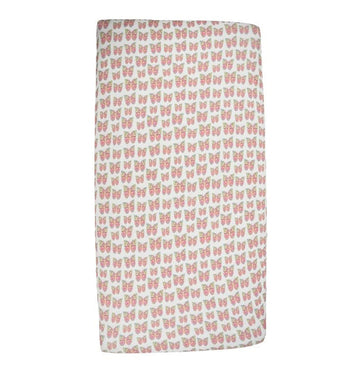Girls Butterfly Crib Sheets