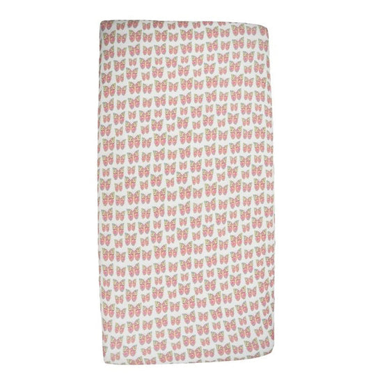 Girls Butterfly Crib Sheets