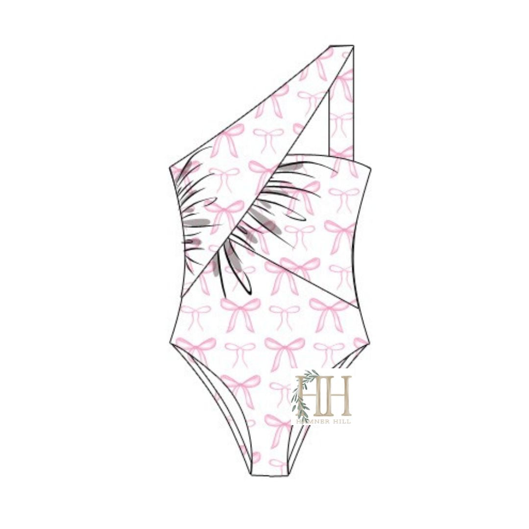 (PRE PURCHASE) Women’s Pink Bow One Piece