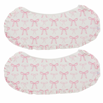Bigger The Bow Burp Cloth Bib (Pack of 2)